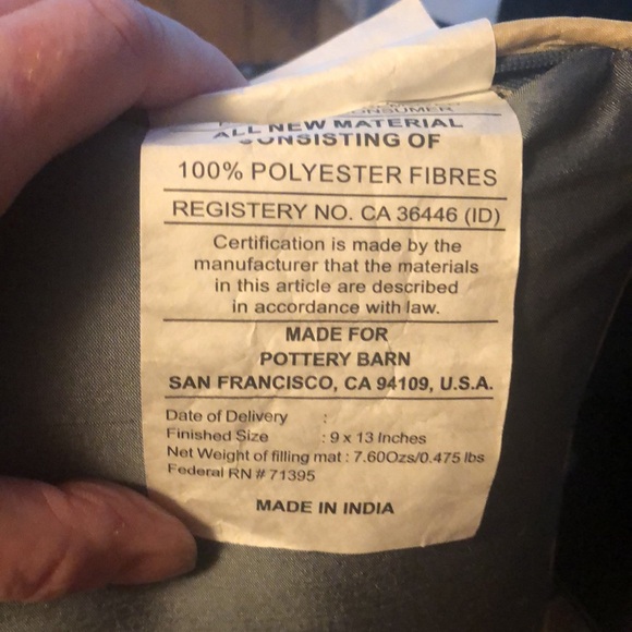 Sparkly Small Accent Pillow with Beads from Pottery Barn San Francisco, Ca. - Picture 8 of 9